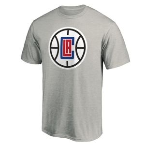 Los Angeles Clippers Fanatics Branded Primary Logo Gray T-Shirt Men's Large NWT